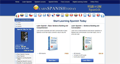 Desktop Screenshot of learnspanishtoday.com