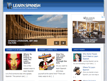 Tablet Screenshot of learnspanishtoday.net